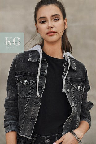 Washed Black Jean Jacket