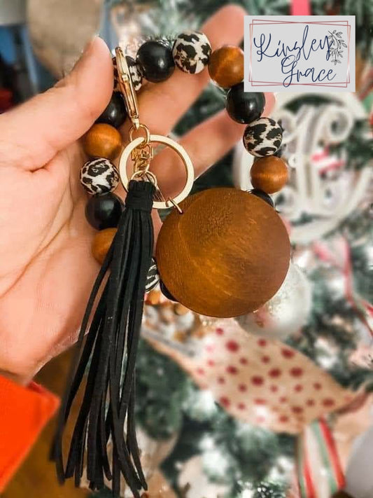 Leopard Keychain Bracelet